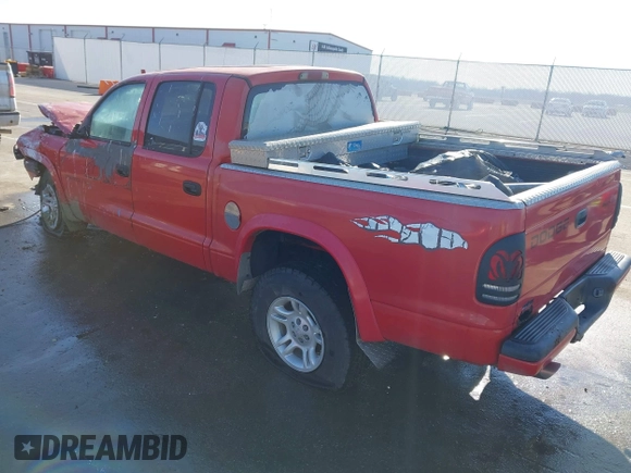 2002 Dodge Dakota Sport with VIN 1B7HG38N42S715838, listed as a IAAI auction lot 41229054 with 1 mi miles. Bid and sale history available at carsss.com. Image 3.
