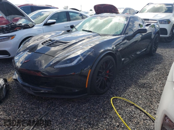 2016 Chevrolet Corvette Z06 1LZ with VIN 1G1YN2D62G5613452, listed as a Copart auction lot 74328594 with 0 mi miles and Salvage Title. Bid and sale history available at carsss.com. Image 1.