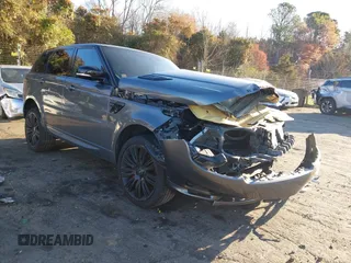 2019 Land Rover Range Rover Sport Dynamic with VIN SALWR2RE3KA838717, listed as a IAAI auction lot 41854857 with 57,318 mi miles. Bid and sale history available at carsss.com. Image 1.