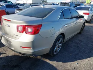 2013 Chevrolet Malibu LTZ with VIN 1G11J5SX0DF222834, listed as a IAAI auction lot 41628139 with 190,250 mi miles. Bid and sale history available at carsss.com. Image 4.