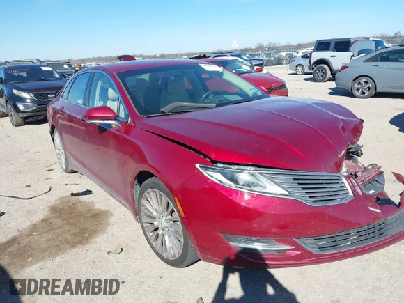2015 Lincoln MKZ with VIN 3LN6L2G92FR619379, listed as a IAAI auction lot 41637555 with 147,343 mi miles. Bid and sale history available at carsss.com. Image 1.