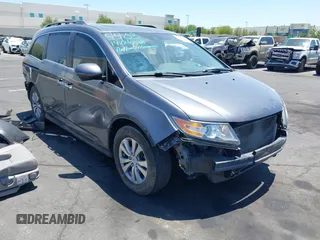 2014 Honda Odyssey EX-L z VIN 5FNRL5H61EB041962, wystawiony jako IAAI lot #42282873 z przebiegiem 134 884 mil mil oraz . Historia ofert i sprzedaży dostępna na DreamBid. Obrazek 14.