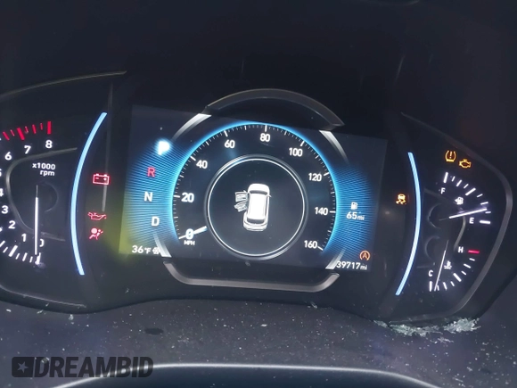 2019 Hyundai Santa Fe Ultimate with VIN 5NMS53AA9KH055620, listed as a IAAI auction lot 41623851 with 39,717 mi miles. Bid and sale history available at carsss.com. Image 7.