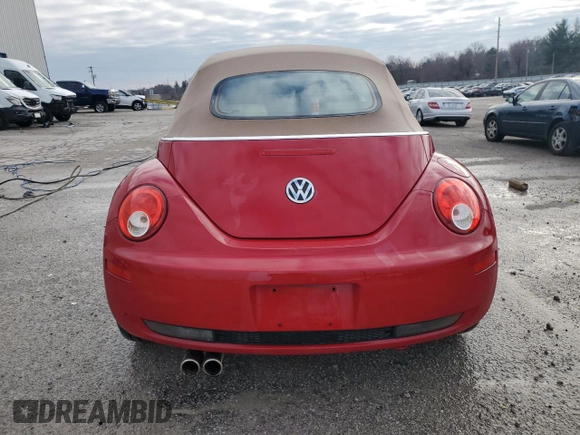 2008 Volkswagen Beetle SE with VIN 3VWRF31Y68M413641, listed as a Copart auction lot 86152604 with 82,247 mi miles and Salvage title. Bid and sale history available at DreamBid. Image 6.