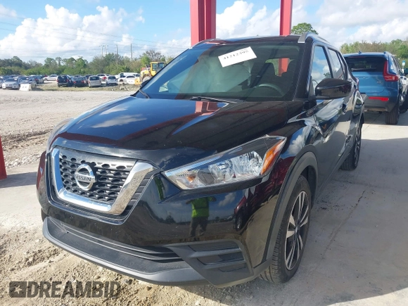 2019 Nissan Kicks S with VIN 3N1CP5CU7KL536151, listed as a IAAI auction lot 41212395 with 65,846 mi miles and . Bid and sale history available at carsss.com. Image 2.