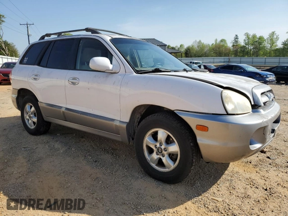 2006 Hyundai Santa Fe GLS with VIN KM8SC73D56U098592, listed as a Copart auction lot 53547375 with 189,269 mi miles and Salvage Title. Bid and sale history available at carsss.com. Image 4.