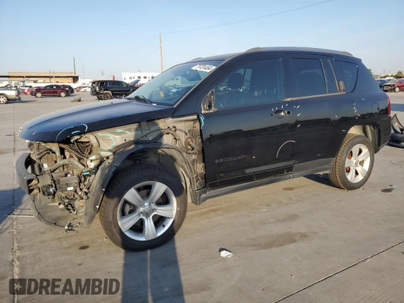 2015 Jeep Compass Latitude with VIN 1C4NJCEBXFD131484, listed as a Copart auction lot 74731464 with 76,048 mi miles and Salvage Title. Bid and sale history available at carsss.com. Image 1.
