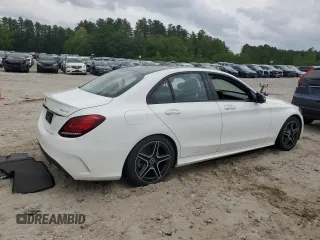 2019 Mercedes-Benz C 300 with VIN 55SWF8EB0KU284346, listed as a Copart auction lot 58927195 with Not provided miles and Salvage title. Bid and sale history available at DreamBid. Image 3.