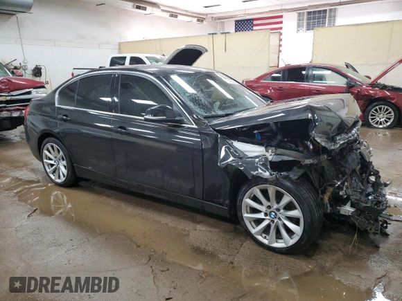 2017 BMW 3 Series 330i xDrive with VIN WBA8D9G3XHNU65814, listed as a Copart auction lot 87480984 with 60,195 mi miles and Salvage title. Bid and sale history available at DreamBid. Image 4.
