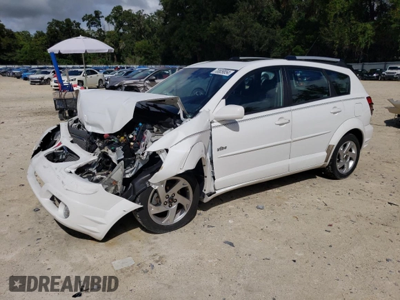 2005 Pontiac Vibe with VIN 5Y2SL63845Z433408, listed as a Copart auction lot 70809854 with 0 mi miles and Salvage Title. Bid and sale history available at carsss.com. Image 1.