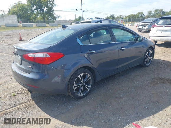 2014 Kia Forte EX with VIN KNAFZ4A81E5155465, listed as a IAAI auction lot 40162752 with 159,502 mi miles. Bid and sale history available at carsss.com. Image 4.