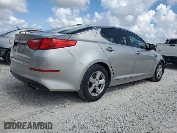 2015 Kia Optima LX with VIN 5XXGM4A79FG449996, listed as a Copart auction lot 62455305 with 106,608 mi miles and Clean title. Bid and sale history available at DreamBid. Image 3.