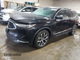 2022 Acura MDX w/Technology Package with VIN 5J8YD9H44NL007155, listed as a Copart auction lot 78410624 with 45,261 mi miles and Salvage Title. Bid and sale history available at carsss.com. Image 1.