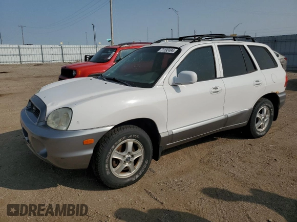 2003 Hyundai Santa Fe GLS with VIN KM8SC73D73U471997, listed as a Copart auction lot 71192494 with 102,923 mi miles and Salvage Title. Bid and sale history available at carsss.com. Image 1.