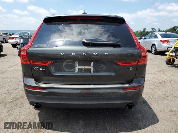 2018 Volvo XC60 Momentum with VIN LYV102RK0JB106179, listed as a Copart auction lot 62533525 with Not provided miles and Salvage title. Bid and sale history available at DreamBid. Image 6.