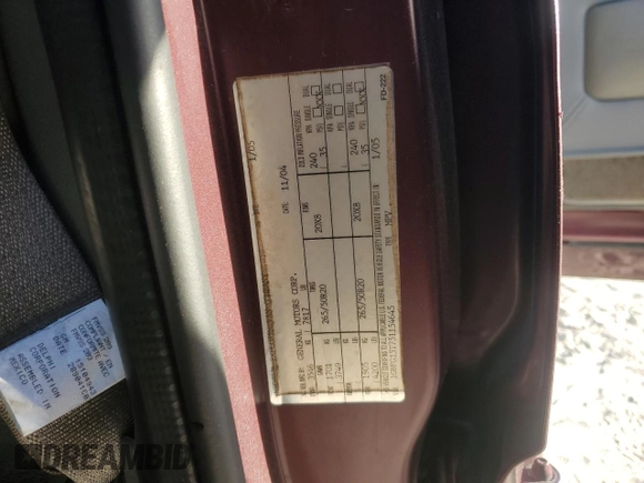 2005 Chevrolet Express Cargo Van YF7 Upfitter with VIN 1GBFG15T751154645, listed as a Copart auction lot 84732304 with 38,363 mi miles and Salvage Title. Bid and sale history available at carsss.com. Image 15.