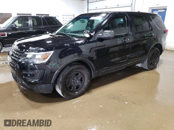 2016 Ford Utility Police Interceptor with VIN 1FM5K8AR9GGB96917, listed as a Copart auction lot 71740794 with 0 mi miles and Salvage Title. Bid and sale history available at carsss.com. Image 1.