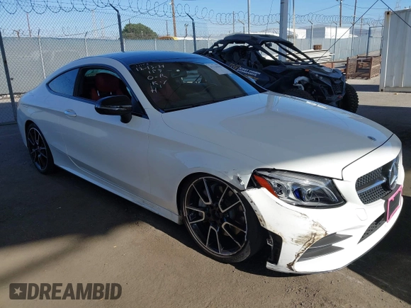 2023 Mercedes-Benz C 300 with VIN W1KWJ8DBXPG117545, listed as a IAAI auction lot 41134596 with 16,665 mi miles and . Bid and sale history available at DreamBid. Image 1.