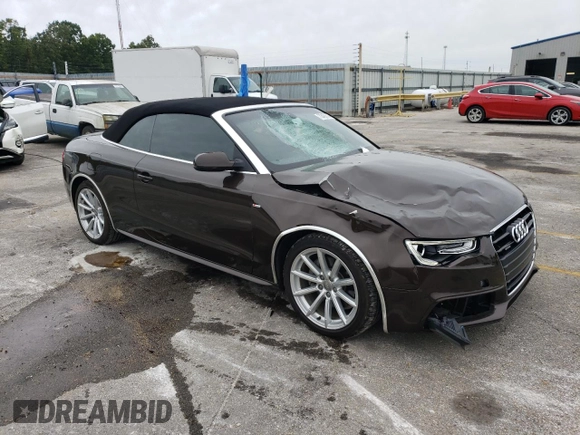2015 Audi A5 Premium Plus z VIN WAUMFAFH8FN001697, wystawiony jako Copart lot #72433534 z przebiegiem 24 346 mil mil oraz Szkoda całkowita • Salvage title. Historia ofert i sprzedaży dostępna na DreamBid. Obrazek 4.