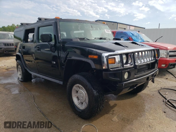 2005 Hummer H2 SUV with VIN 5GRGN23U85H103510, listed as a Copart auction lot 59050804 with 0 mi miles and Non Repairable. Bid and sale history available at carsss.com. Image 4.