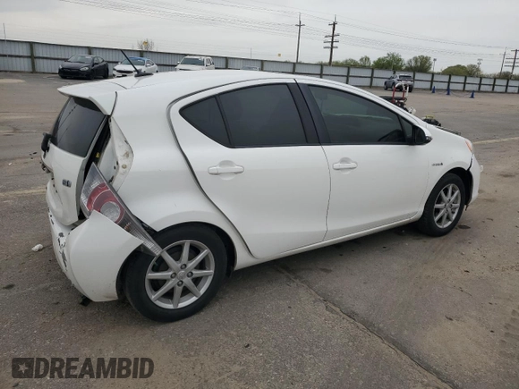 2012 Toyota Prius c One with VIN JTDKDTB34C1026797, listed as a Copart auction lot 52988655 with 155,452 mi miles and Salvage Title. Bid and sale history available at carsss.com. Image 3.