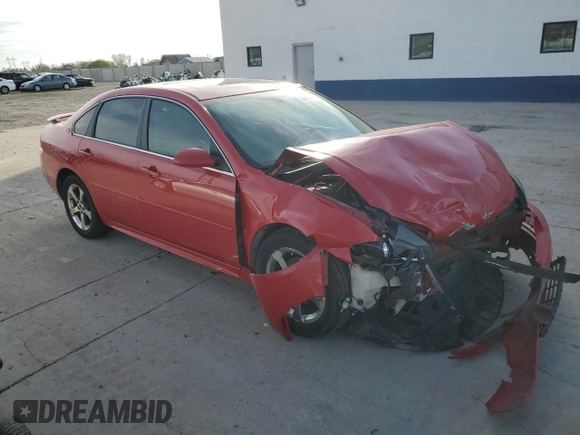 2009 Chevrolet Impala LT with VIN 2G1WT57N191265262, listed as a Copart auction lot 80984574 with Not Provided miles and Salvage Title. Bid and sale history available at DreamBid. Image 4.