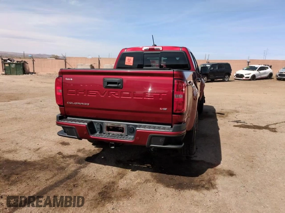 2021 Chevrolet Colorado 4WD Z71 with VIN 1GCGTDEN3M1294348, listed as a Copart auction lot 50336825 with 83,831 mi miles and Salvage title. Bid and sale history available at DreamBid. Image 13.