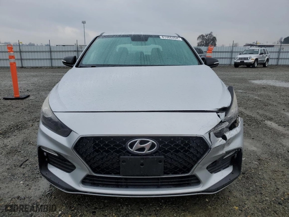 2019 Hyundai Elantra GT N Line with VIN KMHH55LC3KU106098, listed as a Copart auction lot 87466454 with 96,607 mi miles and Salvage Title. Bid and sale history available at carsss.com. Image 5.