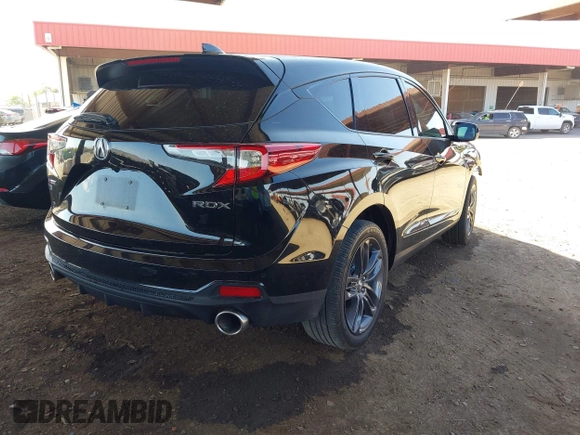 2021 Acura RDX w/A-Spec Package with VIN 5J8TC1H67ML021811, listed as a IAAI auction lot 42057519 with 49,640 mi miles. Bid and sale history available at carsss.com. Image 4.
