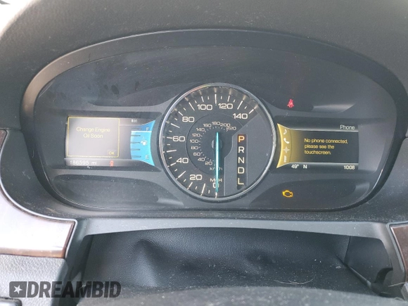 2012 Ford Edge Limited with VIN 2FMDK3K92CBA91537, listed as a Copart auction lot 46669425 with 186,595 mi miles and Salvage Title. Bid and sale history available at carsss.com. Image 9.
