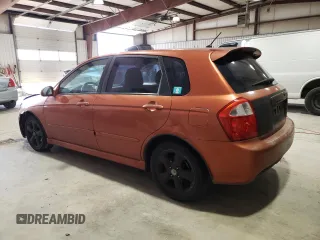 2007 Kia Spectra with VIN KNAFE161775008415, listed as a Copart auction lot 76591404 with 221,117 mi miles and Clean Title. Bid and sale history available at carsss.com. Image 2.