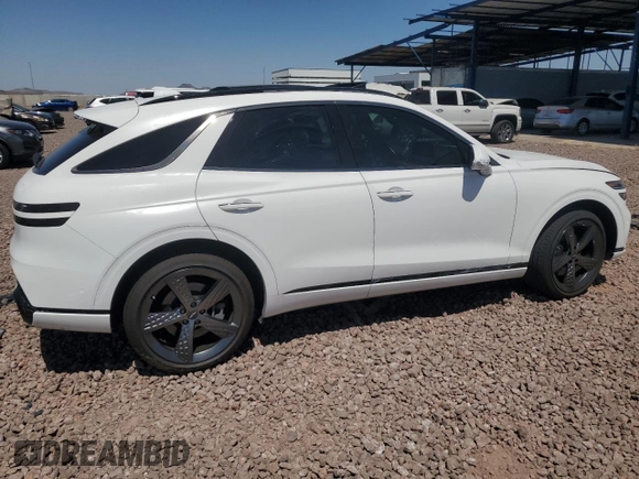 2022 Genesis GV70 Sport with VIN KMUMCDTCXNU038421, listed as a Copart auction lot 73715244 with Not provided miles and Salvage title. Bid and sale history available at DreamBid. Image 3.