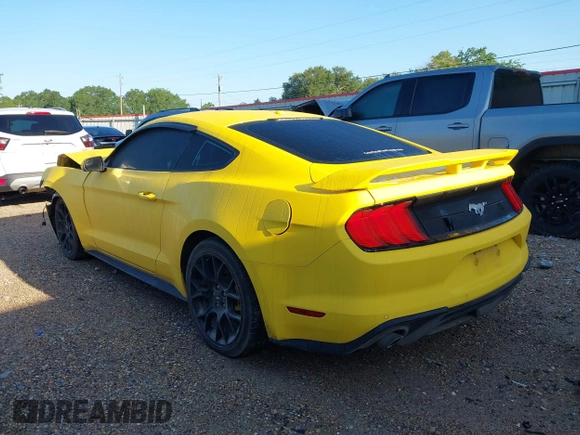 2018 Ford Mustang EcoBoost with VIN 1FA6P8TH2J5113075, listed as a IAAI auction lot 42187357 with 71,393 mi miles and . Bid and sale history available at DreamBid. Image 3.