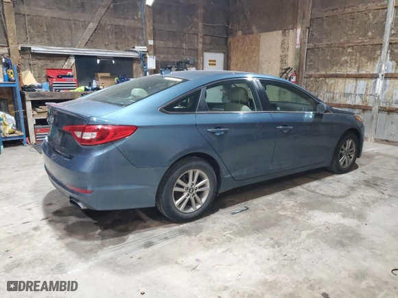 2016 Hyundai Sonata 2.4L SE with VIN 5NPE24AF6GH353446, listed as a Copart auction lot 48764935 with 124,855 mi miles and Clean Title. Bid and sale history available at carsss.com. Image 3.