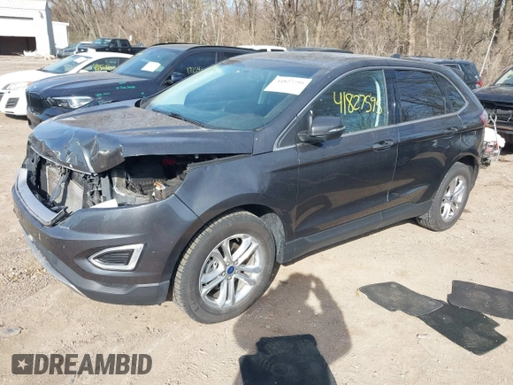 2015 Ford Edge SEL with VIN 2FMTK3J80FBB65384, listed as a IAAI auction lot 41827595 with 120,727 mi miles. Bid and sale history available at carsss.com. Image 2.
