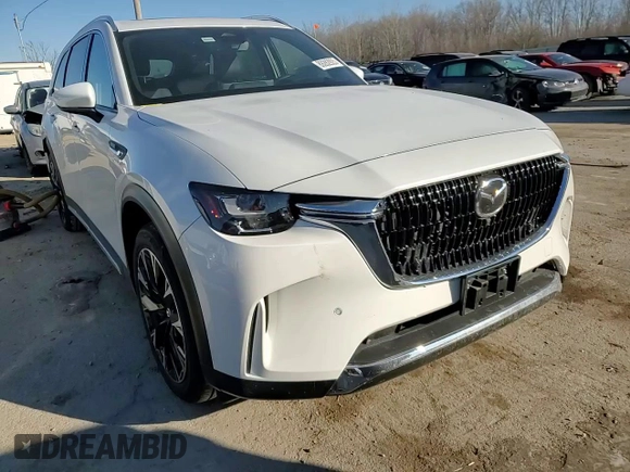 2024 Mazda CX-90 Premium Plus z VIN JM3KKEHAXR1141492, wystawiony jako Copart lot #89282925 z przebiegiem 5 424 mil mil oraz Szkoda całkowita • Salvage title. Historia ofert i sprzedaży dostępna na DreamBid. Obrazek 14.