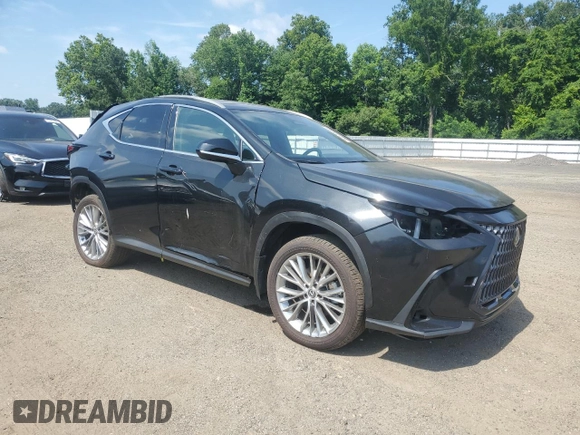 2024 Lexus NX 350h Luxury with VIN 2T2HKCEZ2RC018424, listed as a Copart auction lot 63134645 with 5,158 mi miles and Salvage title. Bid and sale history available at DreamBid. Image 4.