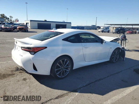 2019 Lexus RC 350 with VIN JTHHZ5BC2K5020865, listed as a Copart auction lot 83339104 with 29,473 mi miles and Salvage title. Bid and sale history available at DreamBid. Image 3.