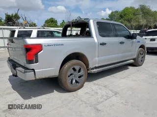 2024 Ford F-150 Lightning XLT with VIN 1FTVW3LK2RWG25755, listed as a Copart auction lot 59695355 with Not provided miles and Salvage title. Bid and sale history available at DreamBid. Image 3.