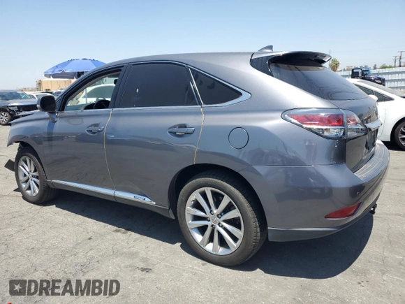 2015 Lexus RX 450h with VIN 2T2ZB1BA1FC001617, listed as a Copart auction lot 61766235 with 79,789 mi miles and Salvage title. Bid and sale history available at DreamBid. Image 2.
