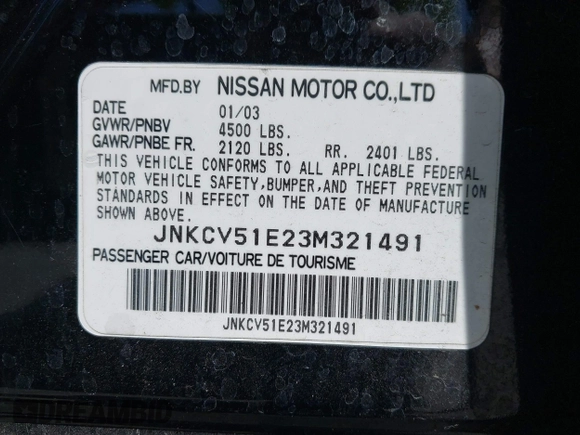 2003 Infiniti G35 z VIN JNKCV51E23M321491, wystawiony jako IAAI lot #42083194 z przebiegiem 201 845 mil mil oraz . Historia ofert i sprzedaży dostępna na DreamBid. Obrazek 9.