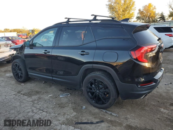 2020 GMC Terrain SLT with VIN 3GKALVEX6LL154352, listed as a Copart auction lot 80765504 with 52,449 mi miles and Salvage title. Bid and sale history available at DreamBid. Image 2.