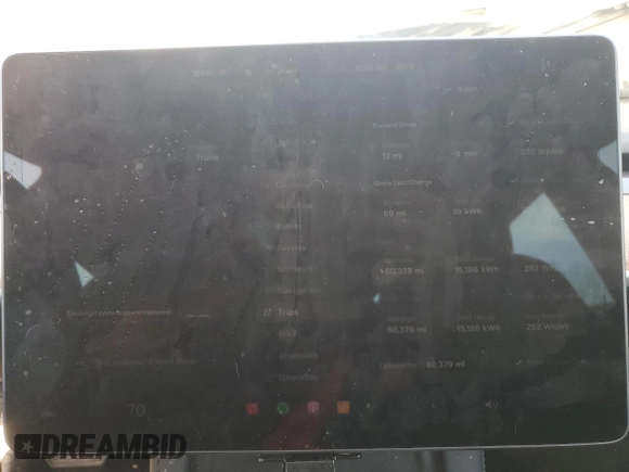 2023 Tesla Model 3 с VIN 5YJ3E1EA9PF569611, выставлен на аукционе Copart как лот 53148505 с пробегом 60 379 миль миль и Списание • Salvage title. История ставок и продаж доступна на DreamBid. Изображение 9.