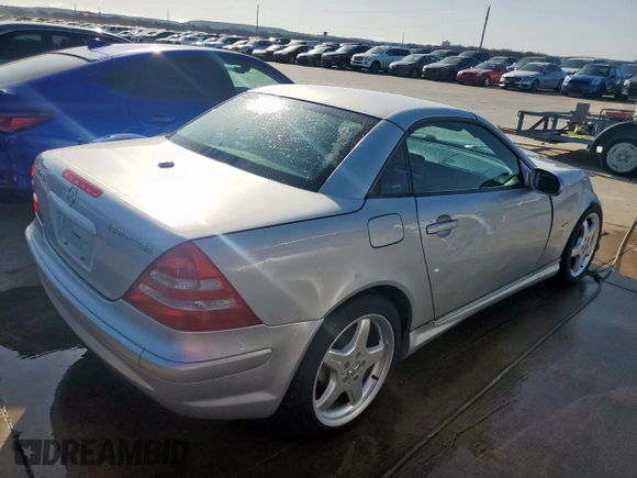 2003 Mercedes-Benz SLK 230 Kompressor with VIN WDBKK49F13F273062, listed as a Copart auction lot 46078325 with 63,789 mi miles and Salvage title. Bid and sale history available at DreamBid. Image 3.