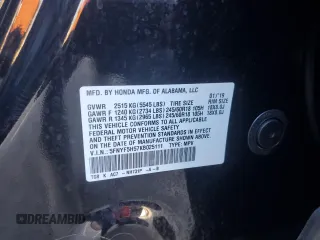 2019 Honda Pilot EX-L with VIN 5FNYF5H57KB025111, listed as a Copart auction lot 53779434 with 86,609 mi miles and Salvage title. Bid and sale history available at DreamBid. Image 15.