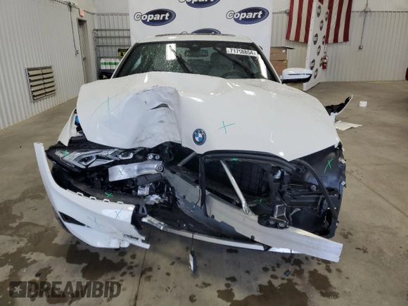 2024 BMW 3 Series 330e with VIN 3MW39FF06R8E71857, listed as a Copart auction lot 71758854 with 0 mi miles and Clean Title. Bid and sale history available at carsss.com. Image 5.