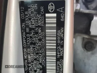 2012 Toyota Prius One z VIN JTDKDTB3XC1006733, wystawiony jako Copart lot #78012364 z przebiegiem 278 821 mil mil oraz Szkoda całkowita • Salvage title. Historia ofert i sprzedaży dostępna na DreamBid. Obrazek 13.