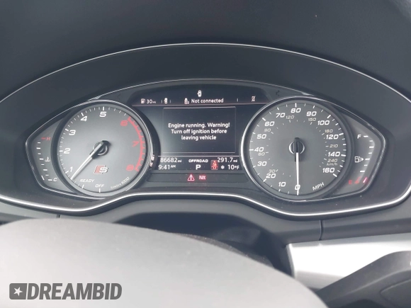 2019 Audi SQ5 Premium with VIN WA1A4AFY5K2026154, listed as a IAAI auction lot 41318583 with 86,682 mi miles. Bid and sale history available at carsss.com. Image 7.