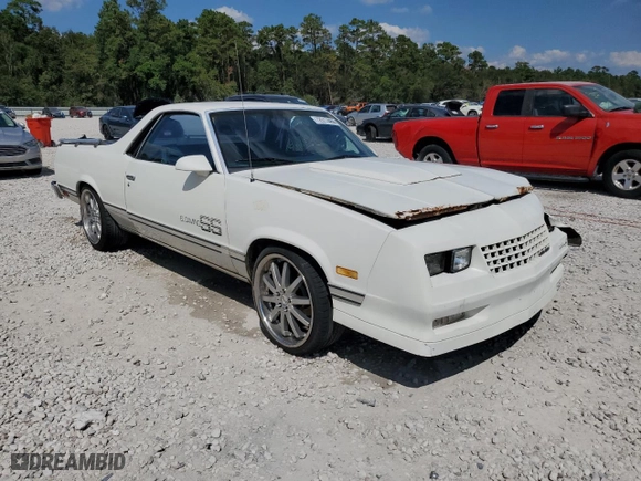 1987 Chevrolet El Camino with VIN 3GCCW80H6HS906982, listed as a Copart auction lot 72517484 with NaN miles and Salvage Title. Bid and sale history available at carsss.com. Image 4.