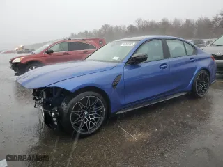 2022 BMW M3 Competition xDrive with VIN WBS43AY09NFM10618, listed as a Copart auction lot 41450415 with 21,935 mi miles and Non Repairable. Bid and sale history available at carsss.com. Image 1.